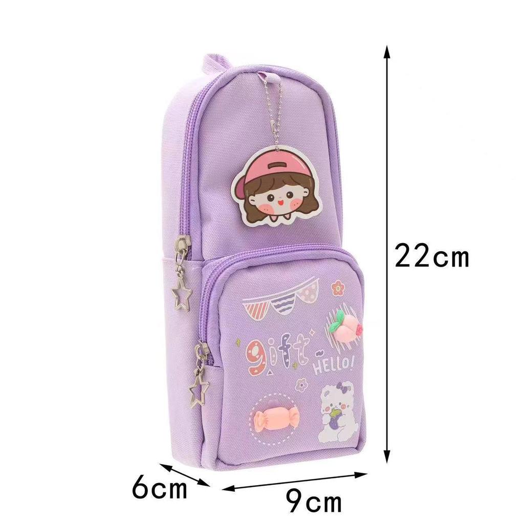 Student Pencil Case with High Capacity for Pencils, Fountain Pens, and Gel Pens