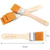 2/4Pcs Hair Painting Brush Acrylic Paints Nylon Oil Paint Brush Watercolor Paint Drawing Art Supplies Wood Handles