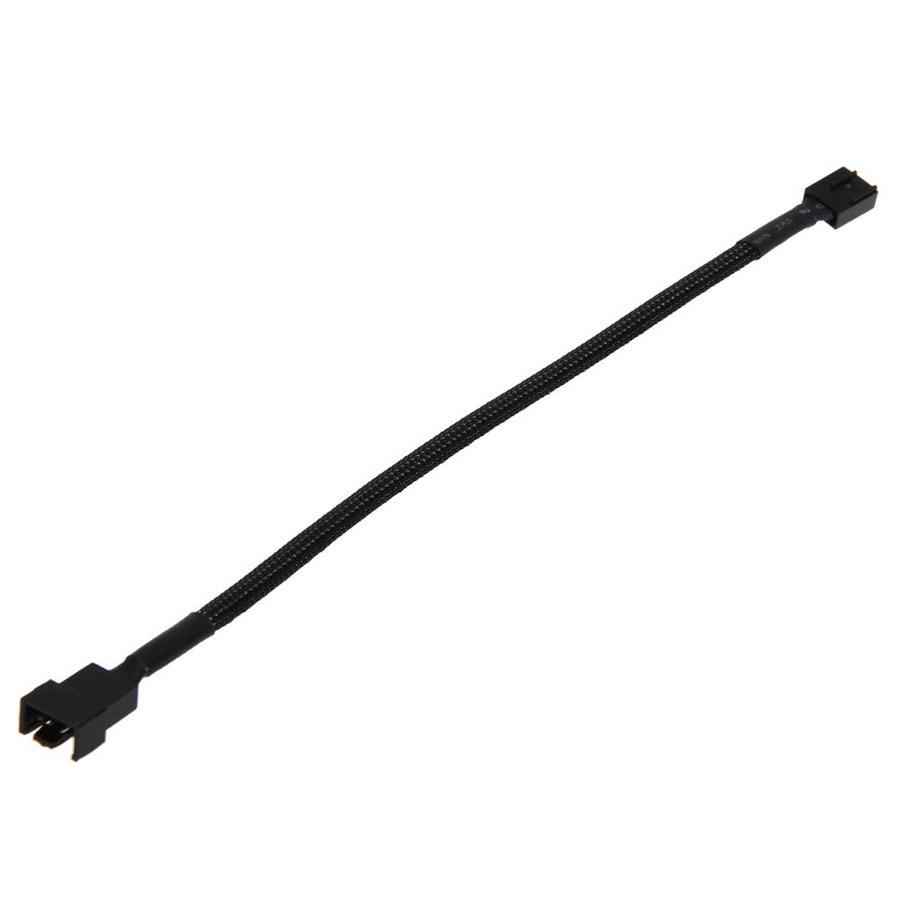 PWM 4-Pin Fan Extension Cable with Black Sleeving (11")