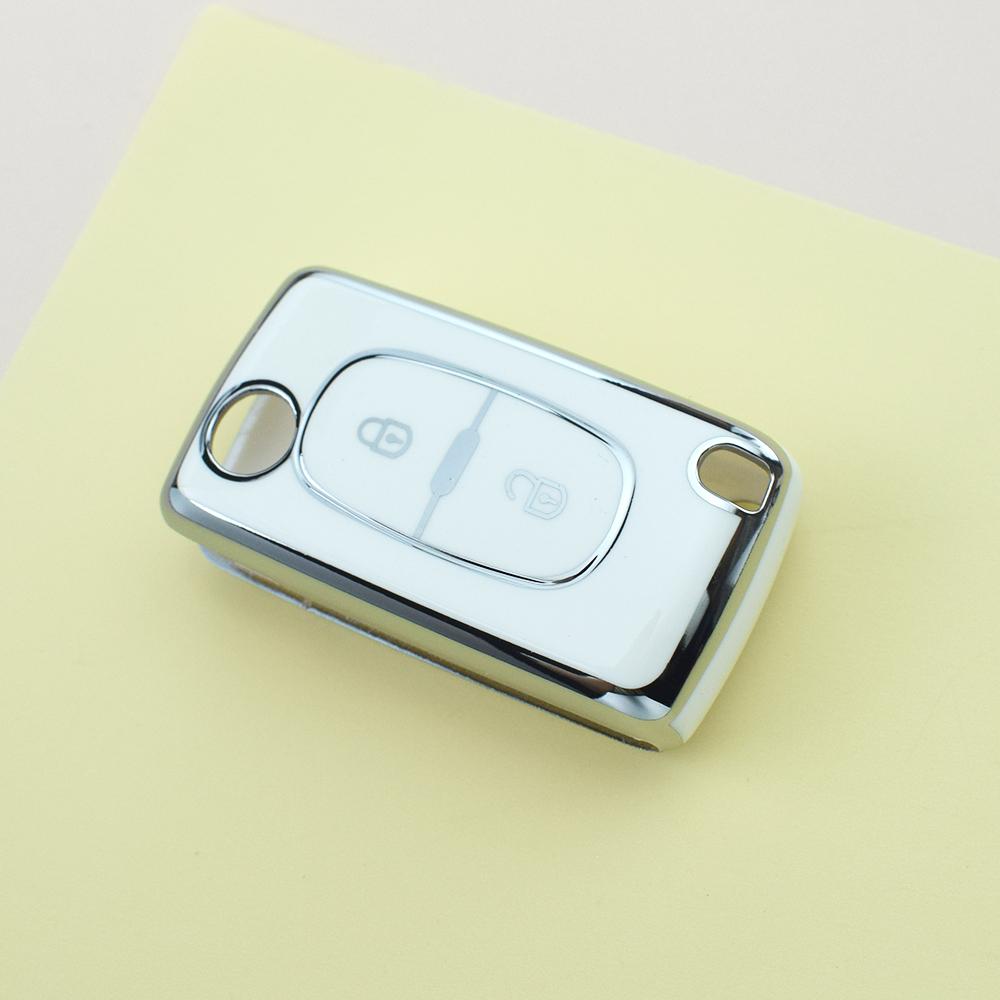 2/3 Buttons Tpu Car Key Case Cover Shell Fob Holder For Citroen Xsara C5 C6 C8 For Peugeot 107 207 307 308 407 607 3008 5008