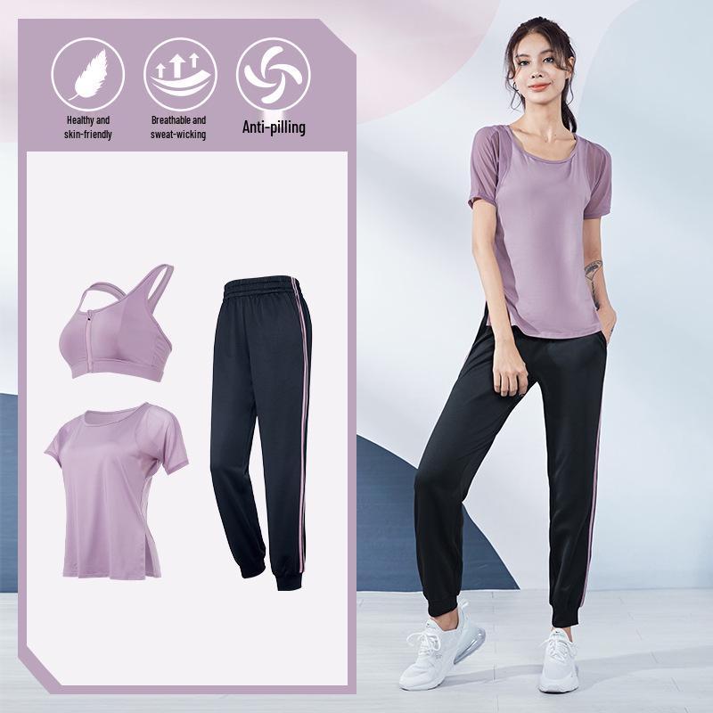 Plus Size Loose-Fit Yoga Set - Breathable, Quick-Dry Sportswear for Running and Fitness