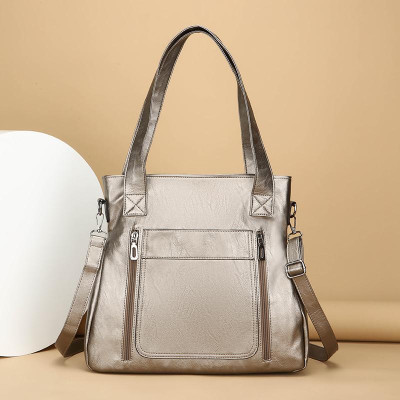 Genuine Women Luxury Handbag Branded Designer Soft Leather Large Capacity Shoulder Crossbody Bags for Female Elegant Tote Sac