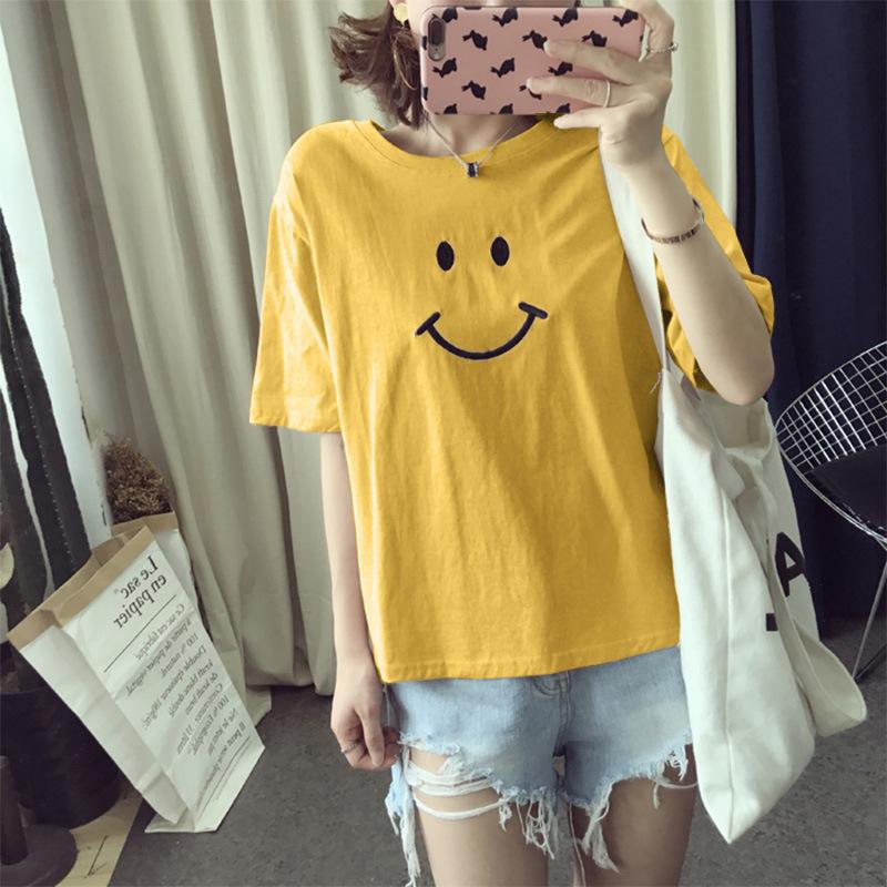 New Summer Korean Style Student Women's Short-sleeved T-shirt for Female Students' Clothes Loose Tops for Women
