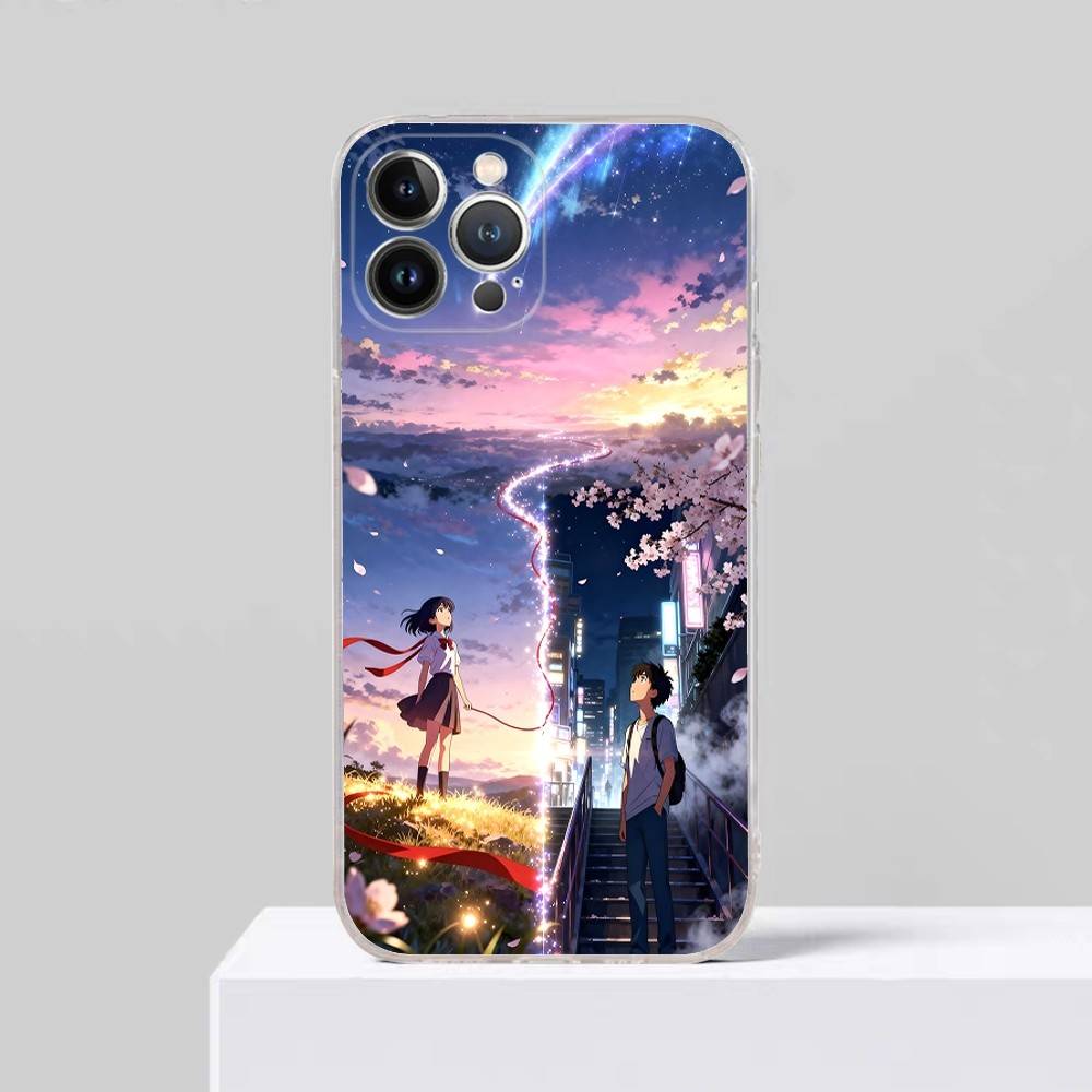 Anime Your N-Name Kimi No Na Wa Phone Case For IPhone 17 16 15 14 Plus 13 12 11 Pro Max Transparent Shockproof Cover