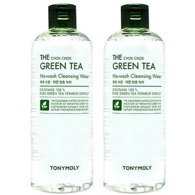 Tony Moly The Moist Green Tea No Wash Cleansing Water 300ml, 2 Stück