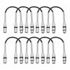 DMiotech 10 Pack XLR To XLR Cable, 3-Pin 22AW G OFC Female To Male Microphone Cable, Microphone Cord Wire Connector, for Speaker Mixer Studio PA