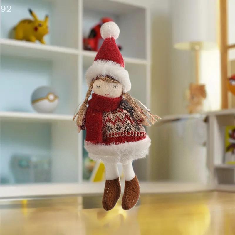 Pupazzo di Neve Peluche Ciondolo di Natale Appeso all'Albero di Natale Ciondolo Carino Bello Decorazione Scena Ornamenti da Appendere all'Albero di Natale