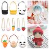 20Cm Doll Bags Cartoon Animal Panda Carrot Miniature Crossbody Messenger Bag Dolls Accessories Changing Dressing Game Toys