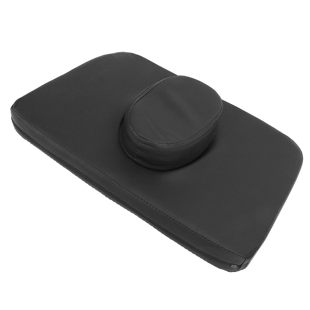 Massage Table Face Cushion Universal PU Leather Square Massage Face Pillow Headrest for Massage Spa Bed Black