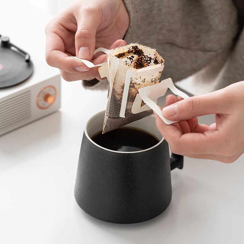 Ceramic Mug High Value Office Water Cup Creative Ceramic Cup Household Color Glaze Coffee Cup Large Capacity Office