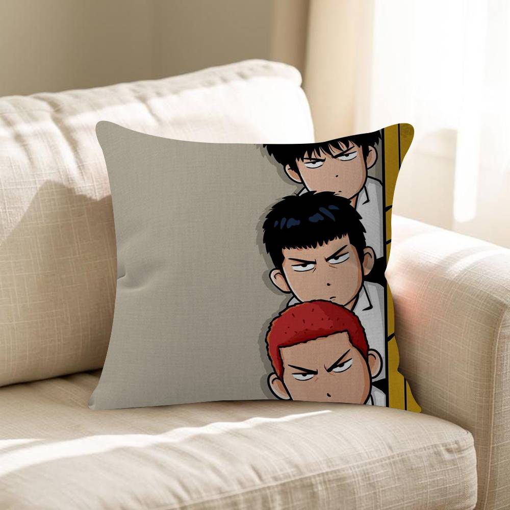 Anime Slam Dunk Pillow Cushion Cover Pillowcase Living Room Sofa Home Decor Customized