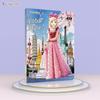 Princess Dress-Up Magnetic Sticker Book for Girls - Reusable Dolls & Outfits