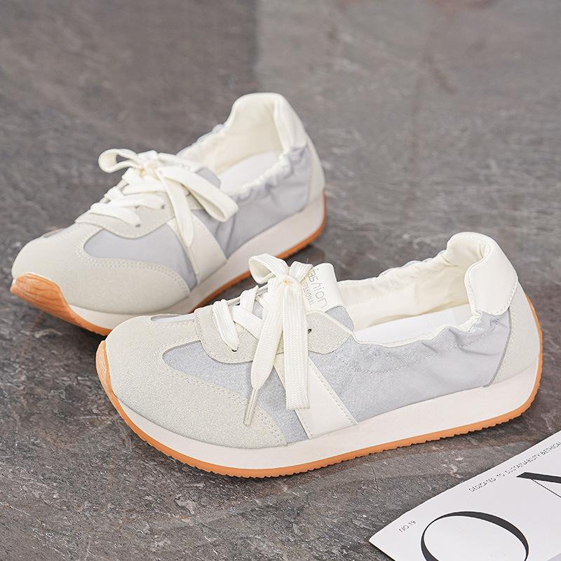 Korean Version Dexun Shoes Womens  Spring New Shallow Casual Cloth Shoes Fashionable Versatile Flat-Soled Sneakers For Women