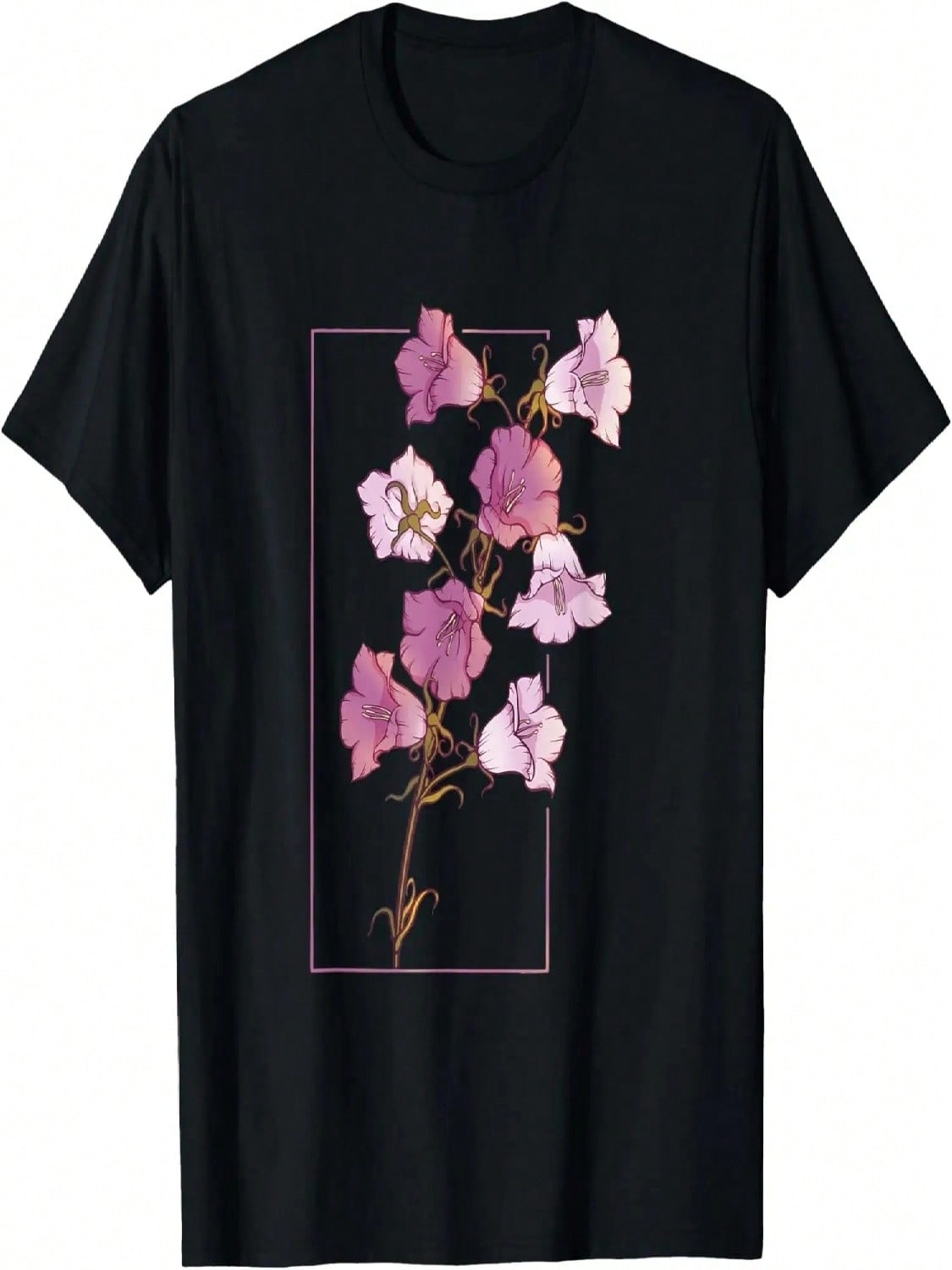 Floral Flower Bellflower Campanula Wildflower T-Shirt S разноцветный