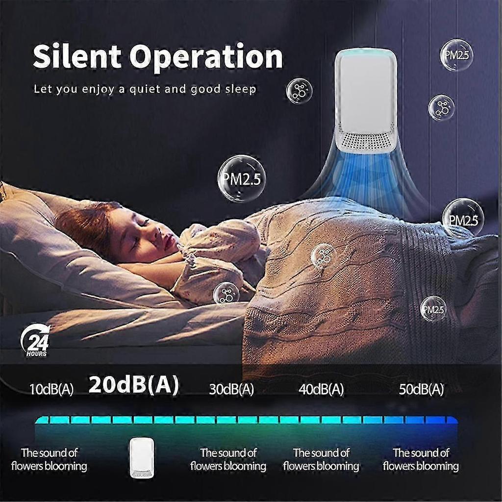Air Ionizers for Home Plug in Air Purifier for Home Quiet and Portable Air Purifier for Bedroom Pet