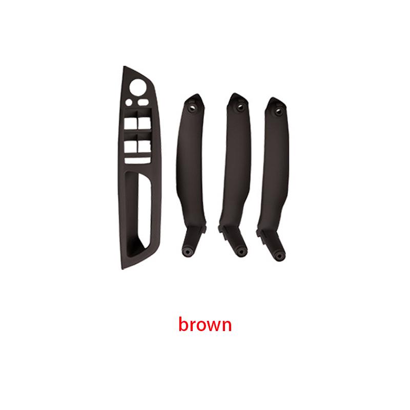 Bej Negru Gri Cotieră Mașină scaunul șoferului din stânga față LHD Mâner interior al ușii Panoul interior Tragere Capa de ornament pentru BMW E70 E71 X5