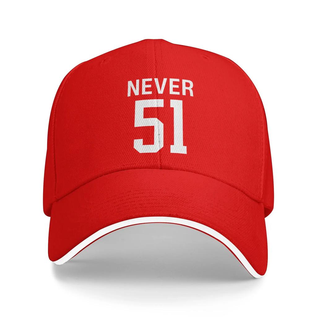 White Never 51 Baseball Cap  Fitted Retro Trucker Hat Summer Female Male Hiking Fishing Snapback Cap