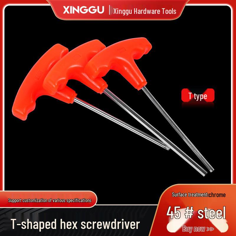 Оранжевая Т-образная отвертка Torx T25 4mm Hex