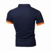 Herren-Poloshirt, lässig, einfarbig, Revers, Baumwollmischung, kurzärmelig, Business