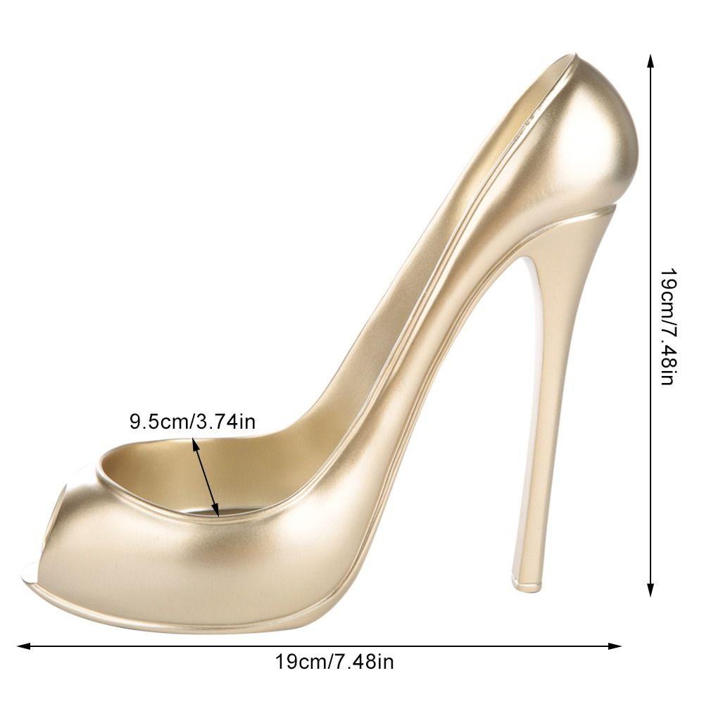 Gold High Heel Wine Rack High Heel Shape Wine Bottle Storage Unique Wine Bottle Holder Restaurant