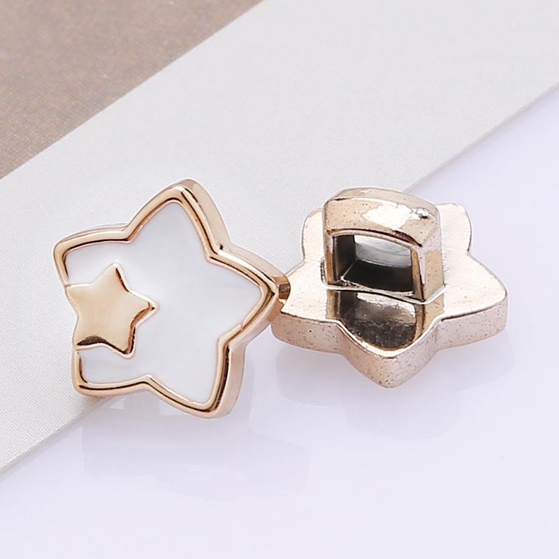 Non-slip Button Underbutton Removable Adjustable No-stitch Button No-stitch Pearl Button Shirt Decorative Brooch Button