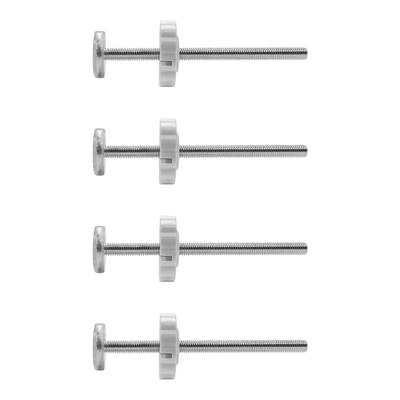 4pcs/pack Threaded Spindle Rods 8mm Screw Bolts for Pressure Mounted Baby Gate Ensuring Doorway Safety