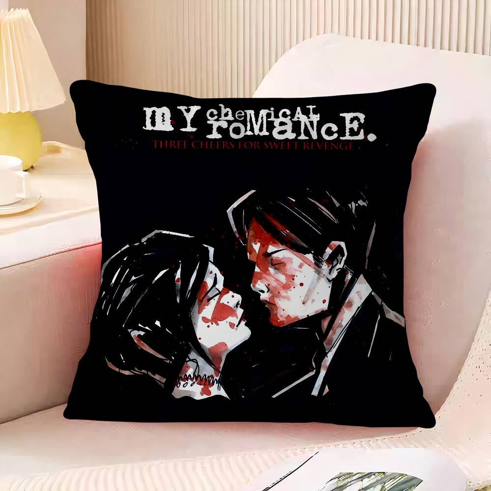 Band M-My C-Chemical R-Romance Pillow Anime Pillow Sofa Bed Head Pillow Cover Cushion Cover 45x45 Cm Fashion