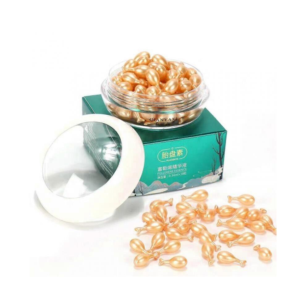 100 Pezzi Capsule Siero Viso al Collagene Naturale Acido Ialuronico Elastina Schiarente Anti-Rughe