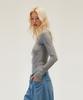 Beoteunseoul [Womens] Wool Blend Soft Stretch Off-Shoulder Long Sleeve Knit (3 Colors)