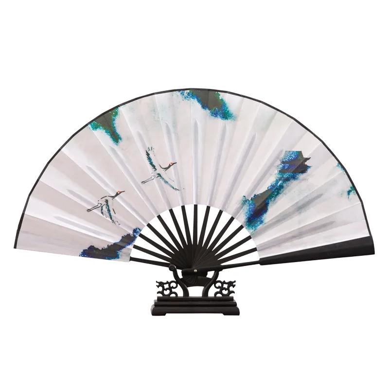 Nine-tailed Fox Hand Held Fan Retro Decorative Fan Hanfu Cheongsam Chinese Folding Fans Japanese Cosplay Home Room Decoration