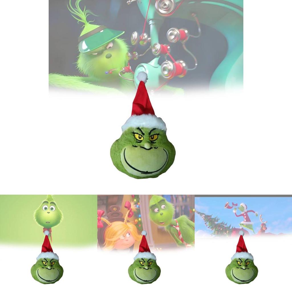 Charming Grinch Keychain Plush Toy Featuring Delightfully Soft Fabric For Gifts