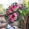Artificial Flower Wedding Arch Door Frieze Decoration Bohemian Large Flower Pendant Wedding Ceremony Christmas Door Floral Decor