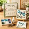 Handicraft Supplies for Home Sea Glass Mosaic Art Kit, Flower Insect DIY Unique Birthday Presents Her Craft Kit with Colorful Pieces Adults Beginners,