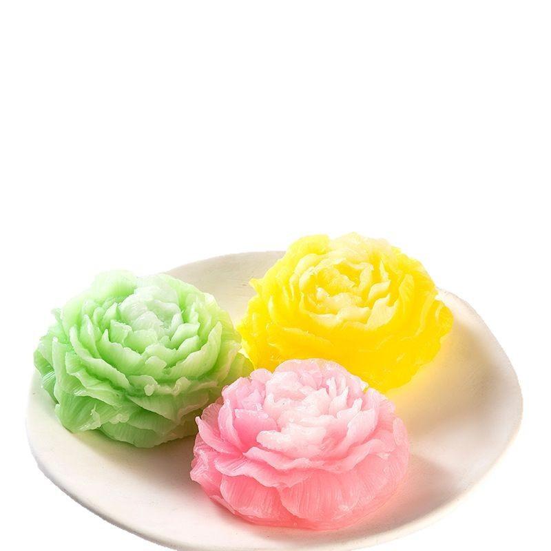 Rose handmade soap accompanied by hand gift facial cleansing aromatherapy