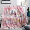 1 Stück Flanelldecke mit Cartoon-Druck, Hohe Qualität, Bequem für alle Jahreszeiten, Heimdekoration, Wärme und Komfort, Perfekt als Weihnachts- oder Geburtstagsgeschenk