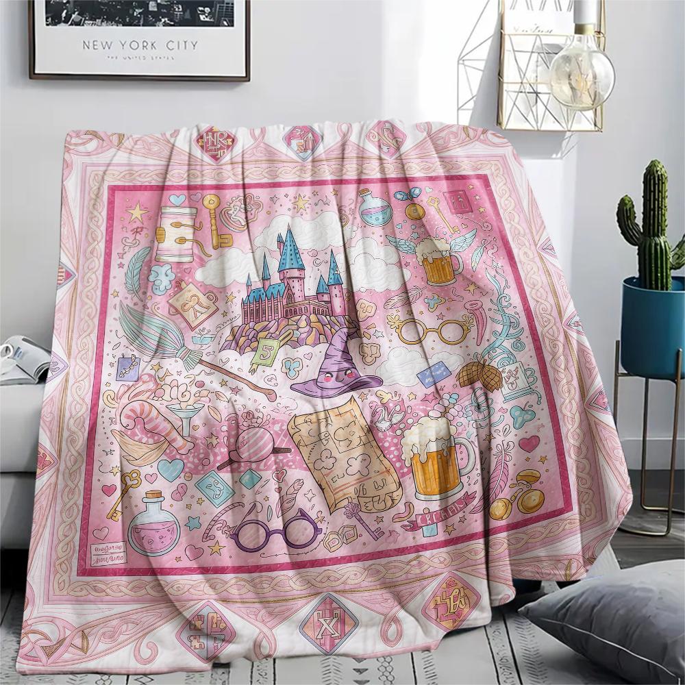 1 Stück Flanelldecke mit Cartoon-Druck, Hohe Qualität, Bequem für alle Jahreszeiten, Heimdekoration, Wärme und Komfort, Perfekt als Weihnachts- oder Geburtstagsgeschenk