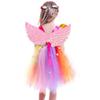 Children Performance Angel Wings Colorful Princess Look Lightweight Reusable Stage Show Prop Halloween Christmas Cosplay Wings P