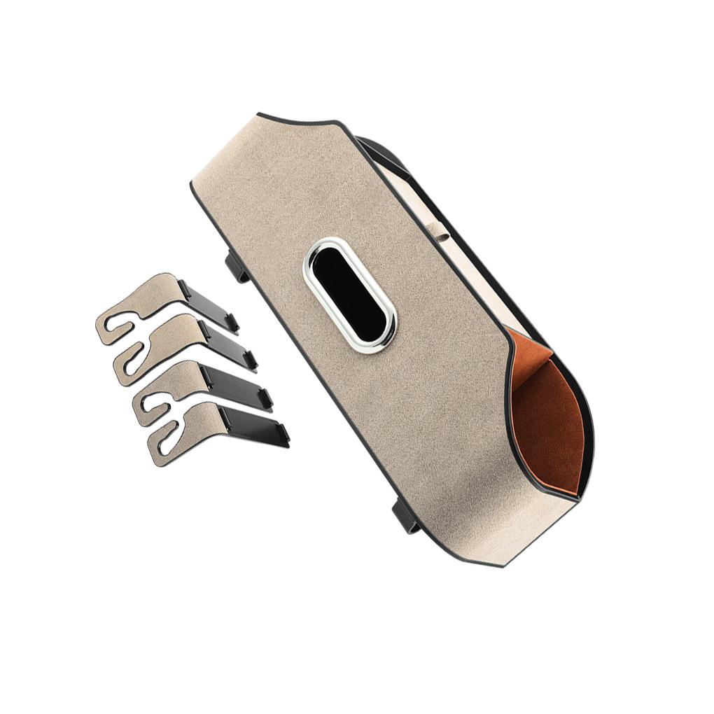 

Multifunctional Interior Accessories Portable For Easy Storage Car Seat Organizer Stowing Tidying Car Storage Box orange suede