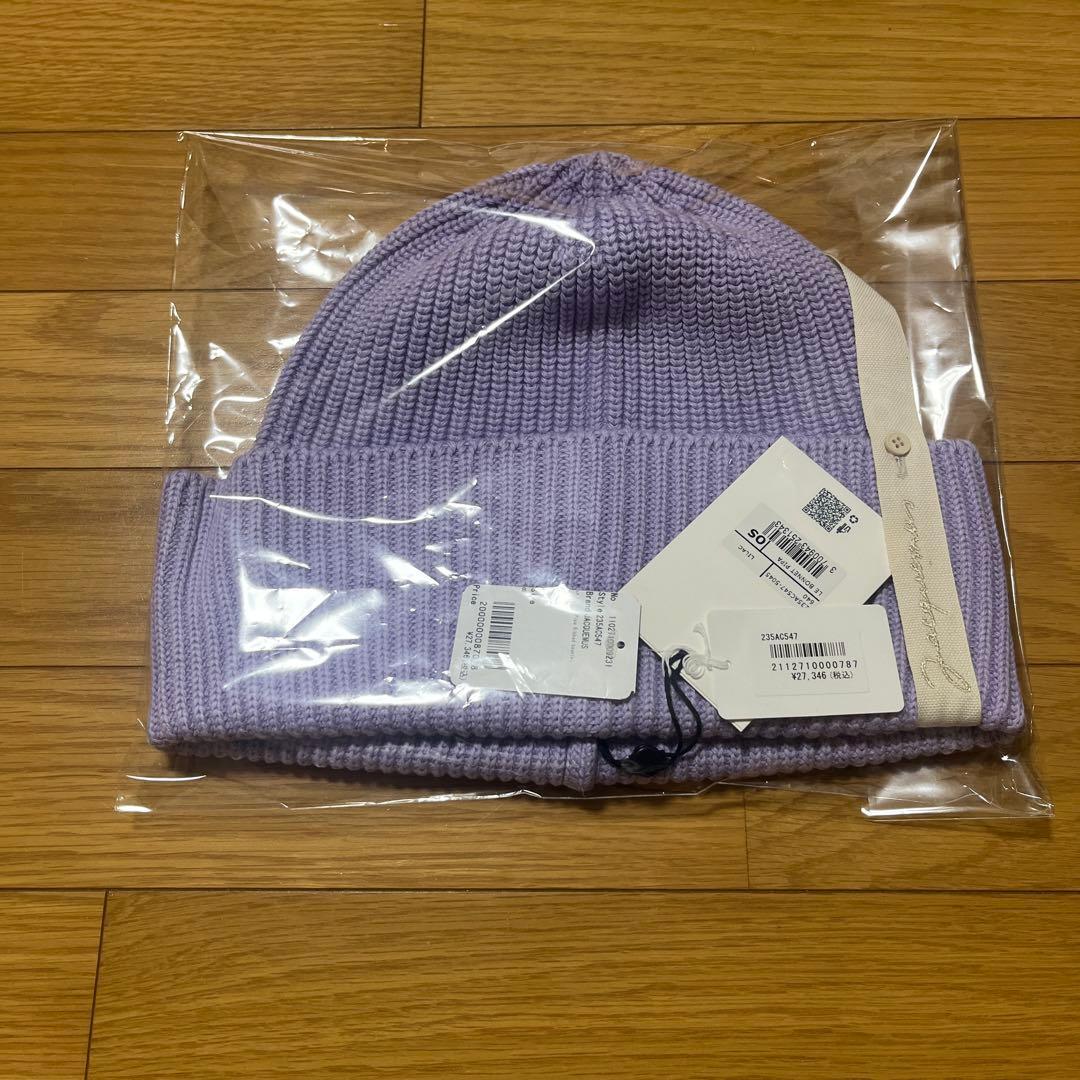 Used JACQUEMUS lavender knit hat free size