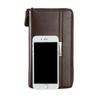 Baellerry Men's Double Zipper Clutch: Fashionable, Casual Business Wallet with Large Capacity Coin Pouch.