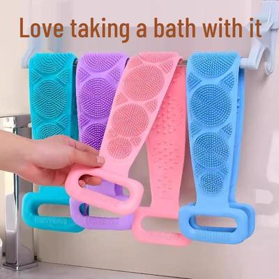 Exfoliating Back Scrubber: Soft, Strong, Long-Strip Towel for Deep Clean & Massage