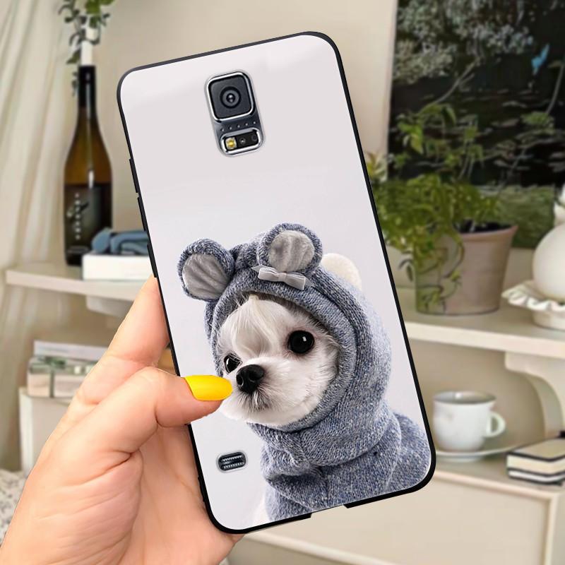 For Samsung s5 Case on For Samsung Galaxy S5 S 5 i9600 Soft Silicone Back Cover Silicone Case For Samsung S5 Neo Phone Cover