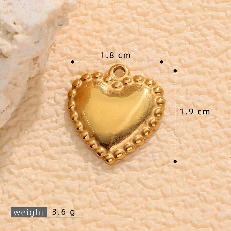 Cross Retro Stainless Steel Heart Pendant Jewelry Collection: Bracelet, Necklace, Earrings, Charms