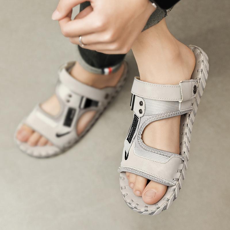 Spring and summer new hand-sewn soles casual men's outdoor trend sandals large size