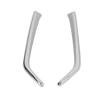 2pcs Front Fog Light Eyelid Trim Strips ABS Chrome Decoration for Mazda CX‑3 2015‑2019