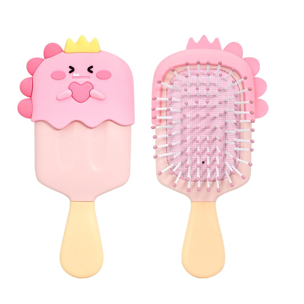 Color-changing Little Dinosaur Prince Comb Ice Cream Mini Massage Comb Girl Cute Style Air Cushion Comb Portable Hair Comb