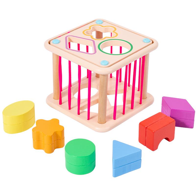 

Colorful Wooden Rainbow Stacking Blocks for Baby and Toddler Development