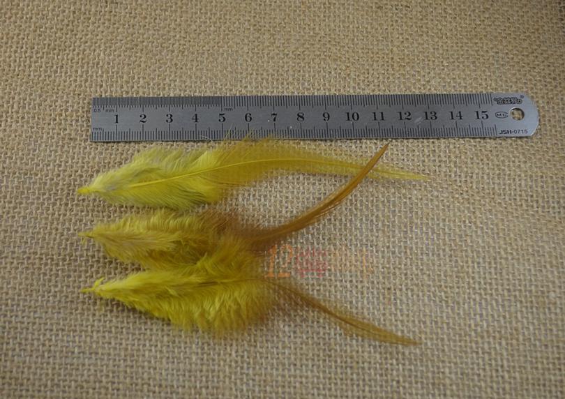 MNFT 100pcs Dyed Nature Pheasant Saddle Feather Hair Fly Tying Hackle Material Ginger Blue Cream White Rose Red Multiple Colors