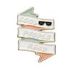 Alloy Stylish Brooch With Playful Cartoon Flowers And Letters Perfect For Unique Fashion Statements