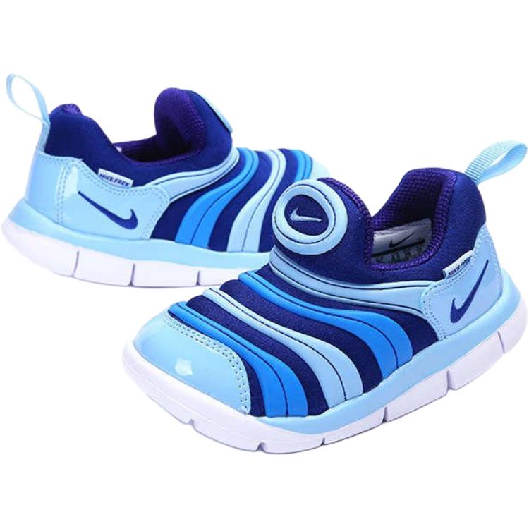 Nike Dynamo Free Fashionable Comfortable Durable Breathable Low-Top Walking Shoes Baby Shoes Blue 343938-415